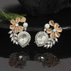 Peach Color Premium Daak Polki Earrings (PPLE101PCH)