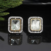 White Color Premium Daak Polki Earrings (PPLE104WHT)