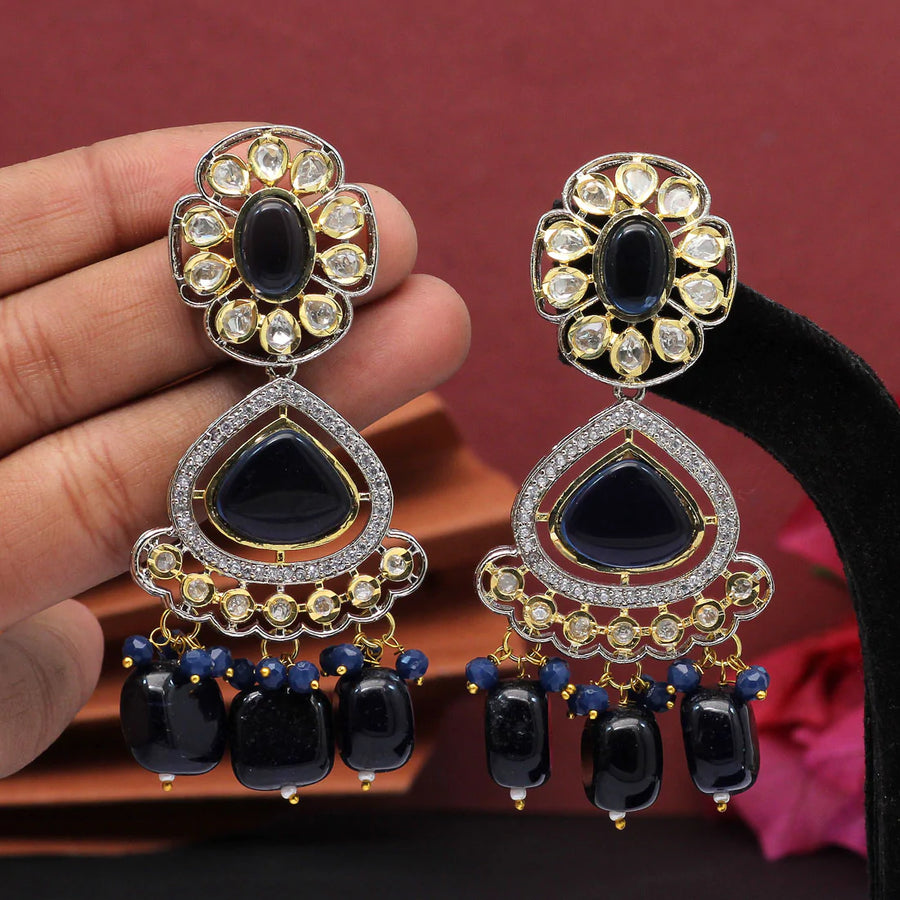 Navy blue online color earrings