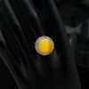 Yellow Color American Diamond Premium Polki Rings (PPR104YLW)