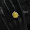 Yellow Color American Diamond Premium Polki Rings (PPR106YLW)