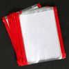 Red Color 12 Pieces Of Plastic Jewellery Pouch (PTB110CMB)