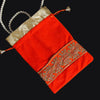 Orange Color Velvet 5 Potli Velvet Bags (PTB206CMB)