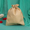Beige Color 10 Pieces Of Jute Potli Bags (PTB220CMB)