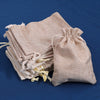 Cream Color 10 Pieces Of Jute Potli Bags (PTB221CMB)