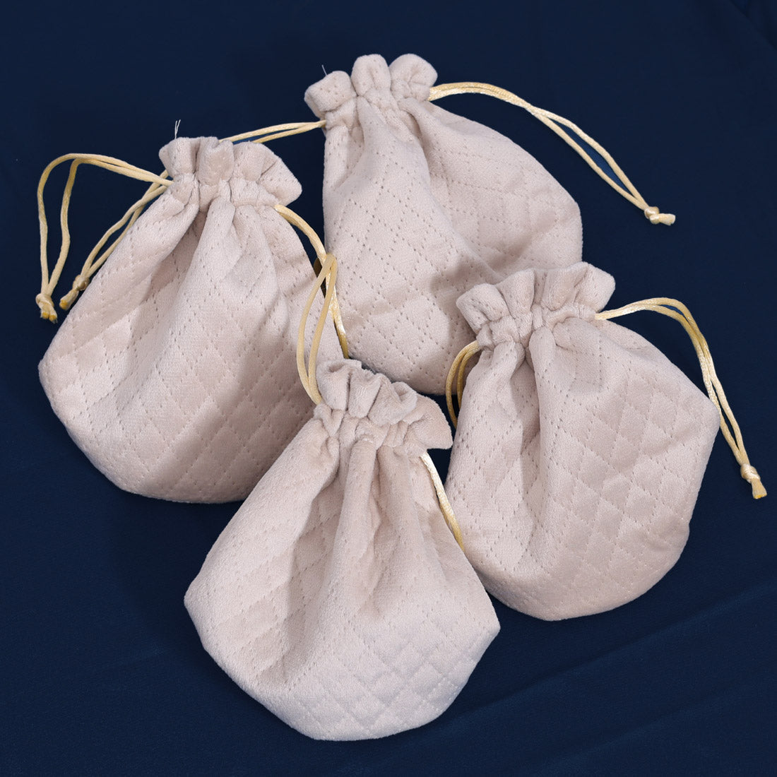 Off White Color 4 Potli Bags (PTB225CMB)