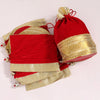 Red Color 5 Potli Velvet Bags (PTB231CMB)