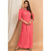 Pink Color Rayon Solid Ethnic Gown (RED1141PNK-L)