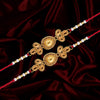 Gold Color Combo Of 2 Pieces Rakhi (RKH335CMB)