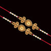 Gold Color Combo Of 2 Pieces Rakhi (RKH335CMB)