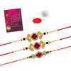 Maroon Color Combo Of 3 Pieces Rakhi (RKH342CMB)