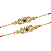 White Color Combo Of 2 Pieces Rakhi (RKH351CMB)