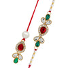 Maroon & Green Color Bhaiya Bhabhi Rakhi Combo Of 2 Pieces (RKH360CMB)