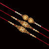 Gold Color Combo Of 3 Pieces Rakhi (RKH370CMB)