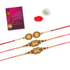 Gold Color Combo Of 3 Pieces Rakhi (RKH370CMB)
