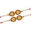 Gold Color Combo Of 2 Pieces Rakhi (RKH371CMB)
