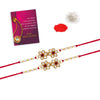 White Color Combo Of 2 Pieces Rakhi (RKH379CMB)