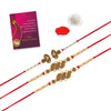 Gold Color Combo Of 3 Pieces Rakhi (RKH386CMB)