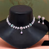 Pink & Pista Green Color Stone Necklace Set (STN190PNKPGRN)