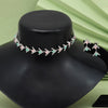 Pink & Pista Green Color Stone Necklace Set (STN197PNKPGRN)