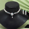 Pink & Pista Green Color Stone Necklace Set (STN200PNKPGRN)