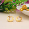 Stud Gold Plated Earrings (STUD200GLD)