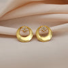 Stud Gold Plated Earrings (STUD200GLD)