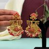 Rani Color Matte Gold Temple Earrings (TMPE292RNI)