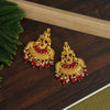 Rani Color Matte Gold Temple Earrings (TMPE293RNI)