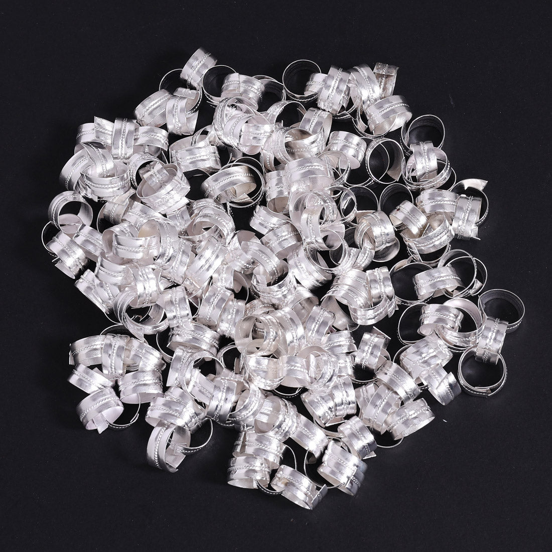 Silver Color Toe Rings (Bichhiya) Combo Of 100 Pairs (TOER184CMB)