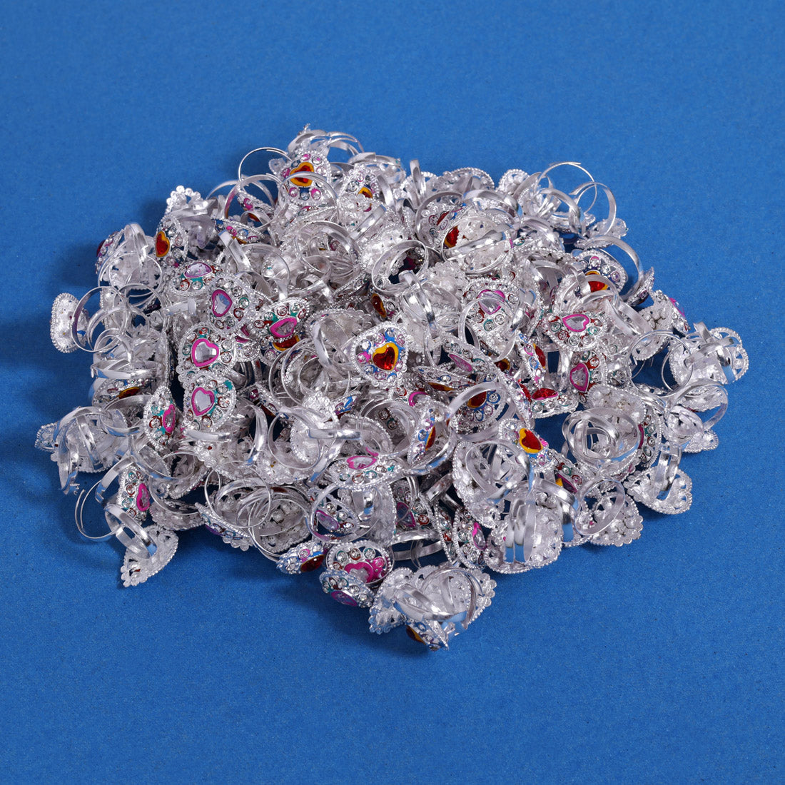 Assorted Color Toe Rings (Bichhiya) Combo Of 100 Pairs (TOER197CMB)