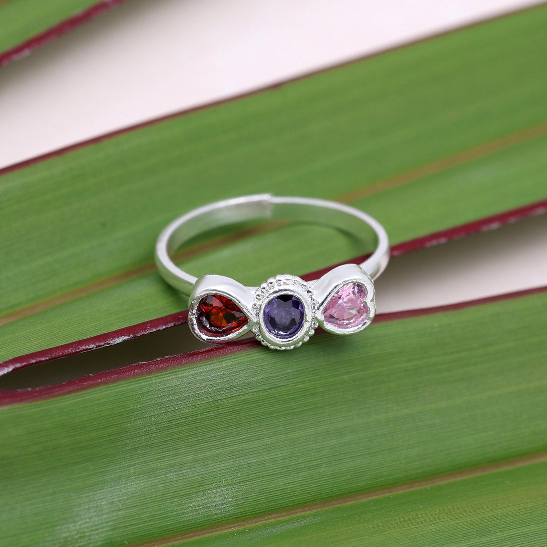 Multi Color Assorted Design Toe Rings (Bichhiya) Combo Of 4 Pairs (TOER216CMB)