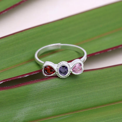 Multi Color Assorted Design Toe Rings (Bichhiya) Combo Of 4 Pairs (TOER216CMB)