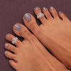 Multi Color Assorted Design Toe Rings (Bichhiya) Combo Of 3 Pairs (TOER219CMB)