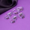 Multi Color Assorted Design Toe Rings (Bichhiya) Combo Of 4 Pairs (TOER231CMB)