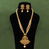 Gold Color Matte Gold Necklace Set (TPLN229GLD)