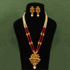 Rani Color Matte Gold Necklace Set (TPLN231RNI)