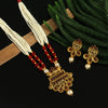 Rani Color Matte Gold Necklace Set (TPLN243RNI)