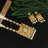 Gold Color Matte Gold Necklace Set (TPLN250GLD)