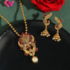 Rani Color Matte Gold Necklace Set (TPLN284RNI)