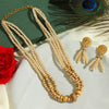 Gold Color Matte Gold Necklace Set (TPLN287GLD)
