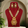 Green Color Vilandi Kundan Matte Gold Necklace Set (TPLN329GRN)