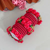 Rani Color Rose Floral Bangles Set: 2.4 (TRB135RNI-2.4)