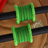 Green Color Thread Bangle Set Size: 2.4 (TRB144GRN-2.4)