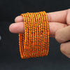 Orange Color Thread Bangle Set: 2.6 (TRB163ORG-2.6)