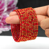 Red Color Thread Bangle Set: 2.6 (TRB163RED-2.6)