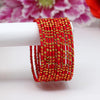 Red Color Thread Bangle Set: 2.8 (TRB163RED-2.8)