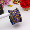 Blue Color Thread Bangle Set: 2.8 (TRB167BLU-2.8)