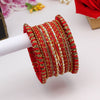 Maroon Color Thread Bangle Set: 2.8 (TRB167MRN-2.8)