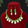 Parrot Green Color Kodi Thread Necklace Set (TRN1770PGRN)